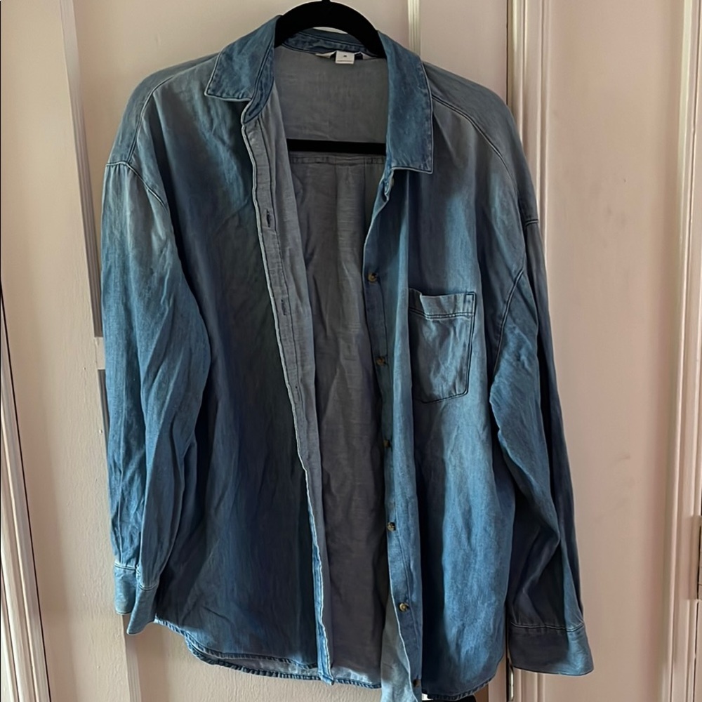 Women's Blue Denim shacket